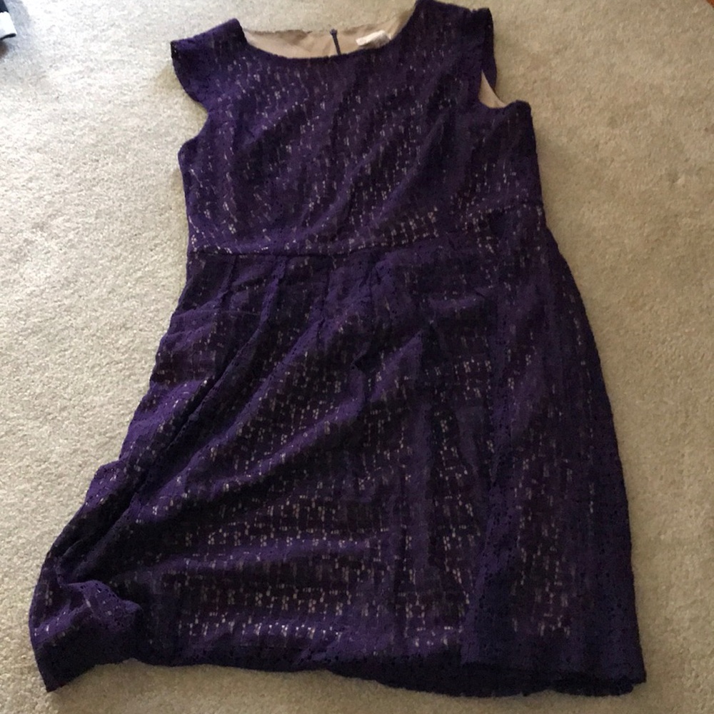 Purple sleeveless dress